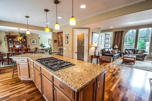 This home offers the kind of open floor plan and granite countertops that are top priorities for many homebuyers these days.