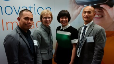 Joshua Moralejo, Patient Care Manager, Toronto Grace; Mary Ellen Eberlin, President & CEO, Toronto Grace; Federal Minister of Health, the Hon. Ginette Petitpas Taylor; and Jake Tran, Executive Director Programs, Toronto Grace. (CNW Group/The Salvation Army)