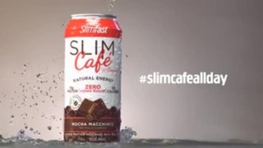Introducing the ALL NEW SlimFast SlimCafe. Rich, Creamy Coffeehouse indulgence with ZERO added sugar and 10g of protein.