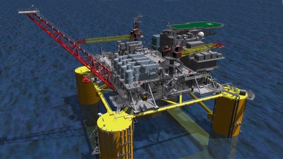 Shell rendering of its Vito deep-water development in the U.S. Gulf of Mexico. Vito will feature a new, simplified host design and associated infrastructure.