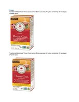 Traditional Medicinals Throat Coat Lemon Echinacea tea (CNW Group/Health Canada)