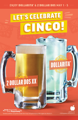 Applebee's® to Celebrate Cinco de Mayo with Two Neighborhood Drinks – the DOLLARITA™  and the New 2 DOLLAR DOS