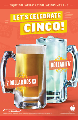 Applebee's® to Celebrate Cinco de Mayo with Two Neighborhood Drinks - the DOLLARITA™  and the New 2 DOLLAR DOS