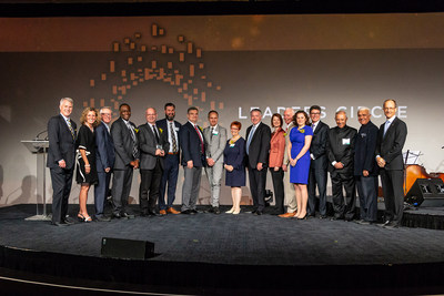 12 leading experts  honoured for their integral contribution in bringing high-profile international meetings to Toronto at the 2018 Leaders Circle Gala. (CNW Group/Leaders Circle)