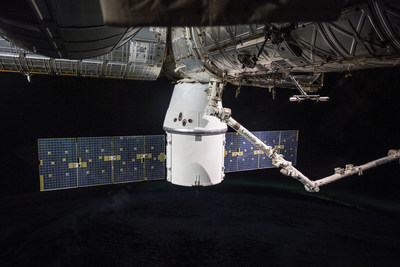 SpaceX's Dragon cargo craft arrived at the International Space Station April 4, 2018, on the company's 14th station resupply mission. After delivering more than 5,800 pounds of science investigations and crew supplies, the Dragon is scheduled to depart the station May 2, 2018, returning to Earth with more than 4,000 pounds of cargo, including science samples from human and animal research, biology and biotechnology studies, physical science investigations and education activities. Credit: NASA