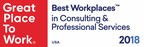 Insight Global Named One of the 2018 Best Workplaces in Consulting &amp; Professional Services by Great Place to Work® and FORTUNE for the Second Consecutive Year