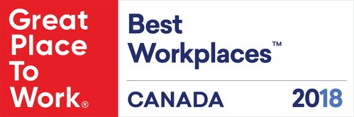 Best Workplaces™ Canada 2018 (CNW Group/Astellas Pharma Canada, Inc.)
