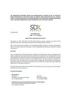 SDX ENERGY INC. ("SDX" or the "Company") - Spud of LMS-1 exploration well, Morocco (CNW Group/SDX Energy Inc.)