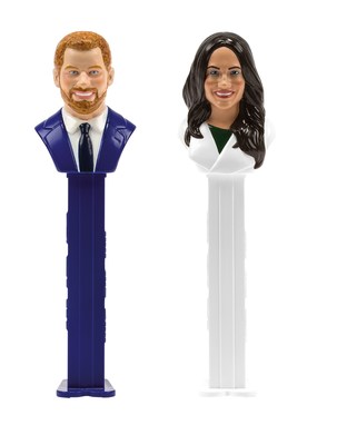 PEZ auctions royal dream couple, Harry and Meghan. (PRNewsfoto/PEZ International GmbH)