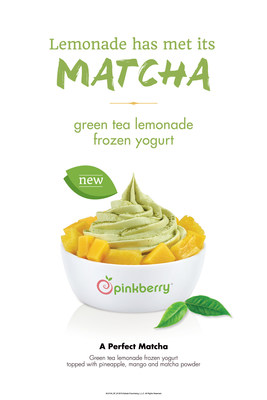 Pinkberry® announces the launch of a new flavor to kick off summer - Green Tea Lemonade frozen yogurt. The tart flavor is also featured as a combination called A Perfect Matcha that is paired with premium toppings, available now through June 21, 2018.