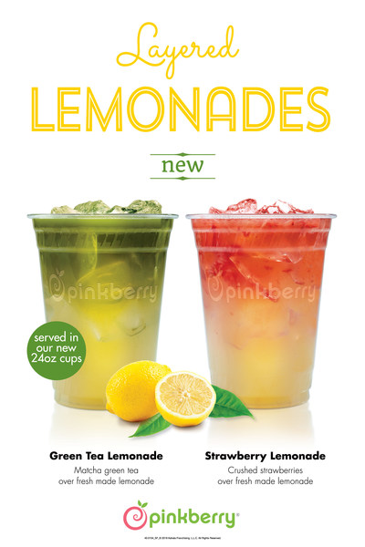 Pinkberry is offering a fun and refreshing new beverage line – Layered Lemonades, available in either Strawberry or Green Tea flavors.