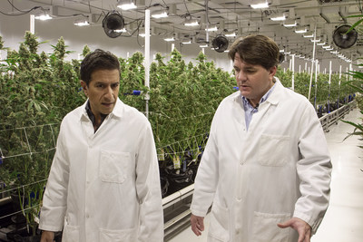 Brandon Rexroad, Shango Founder/CEO, and Dr. Sanjay Gupta tour the cultivation facility inside the Shango Las Vegas location. Marijuana is a natural and effective alternative to help people with chronic pain instead of taking addictive opioids that are costing millions of people their lives.