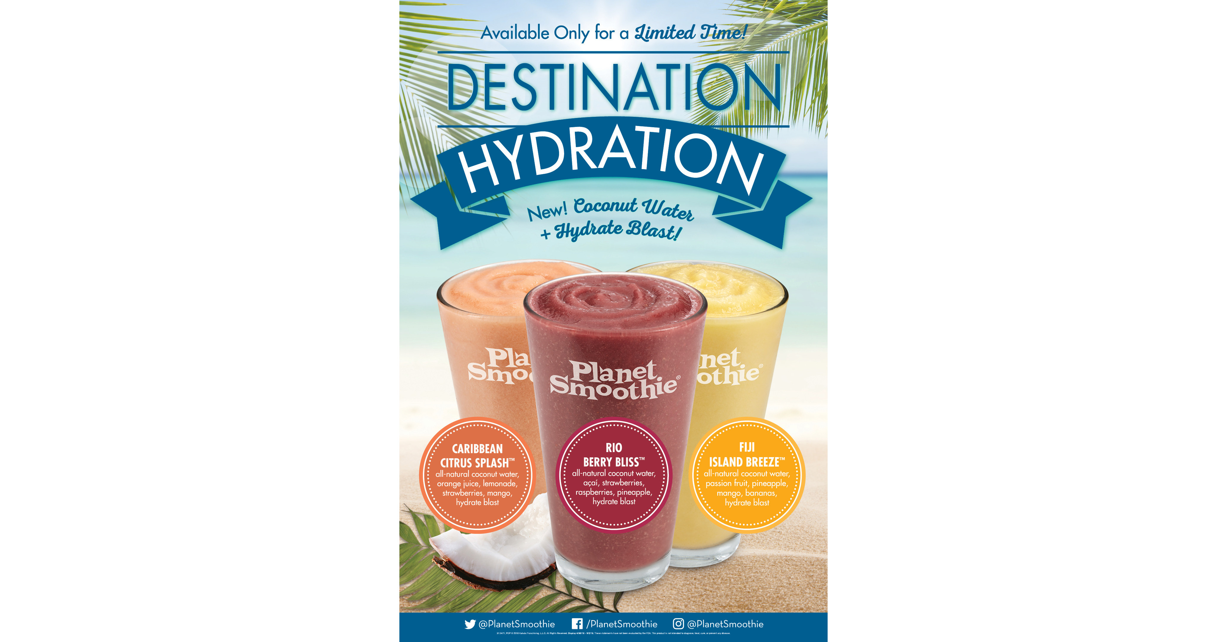 Smoothie Blasts Into Summer With Three New Hydrating Smoothies