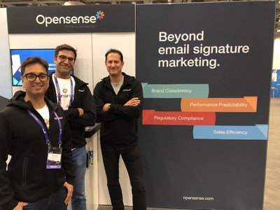 Opensense co-founders, left to right: Amit Gupta (CEO), Bobby Narang (VP Sales), Michael Perone (EVP)