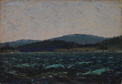 Tom Thomson’s Sketch for Lake in Algonquin Park is a remarkable discovery. Until now, the painting had been tucked away in an Alberta basement (estimate: $125,000 – 175,000) (CNW Group/Heffel Fine Art Auction House)