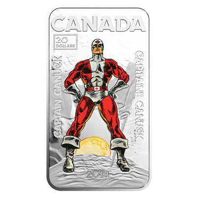 La pice de collection en argent Capitaine Canuck de la Monnaie royale canadienne (Groupe CNW/Monnaie royale canadienne)