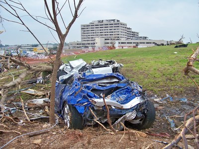 An EF5 tornado in Joplin destroyed everything in its path in 2011, including Mercy's hospital.
