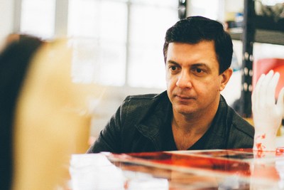 David Datuna in his studio