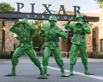 Sarge and the Green Army Men from the hit Disney•Pixar "Toy Story" films will interact with guests in the new Toy Story Land when it opens June 30 at Walt Disney World Resort. The Green Army Men will "toy" with guests, leading them to a fun and interactive boot camp. Located at Disney’s Hollywood Studios, the new 11-acre Toy Story Land will make guests feel like they have shrunk to the size of a toy in the setting of Andy’s backyard. (Matt Stroshane, photographer)