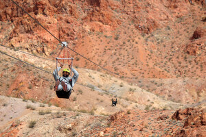 Injured Veterans Connect During Zip Line Adventure in Mojave Desert