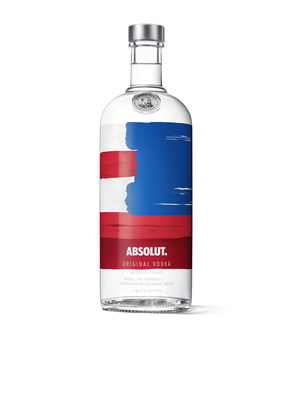 Painted red, white and blue, Absolut's limited edition America bottle raises the bar for summer partygoers and patriots alike to show their Stars and Stripes pride.