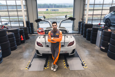 Morad at the Vancouver Island Motorsport Circuit - one of his favourite circuits in the world. (CNW Group/AWIN and GAIN Group of Companies)