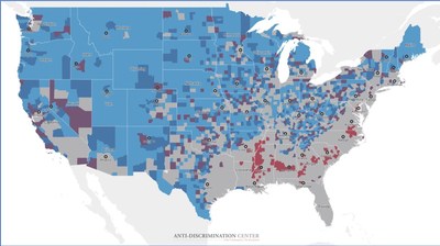 Visit www.AntiBiasLaw.com to explore the interactive residential segregation maps.