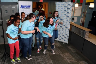 Aaron's, Inc., a leading omnichannel provider of lease-purchase solutions, and its divisions Aaron's and Progressive Leasing, surprised New Hampshire teens last Wednesday with a freshly revamped Keystone Teen Center at the Union Street Clubhouse of the Boys & Girls Club of Manchester. In 2015, the Aaron’s Foundation, Inc. announced a three-year, $5 million national partnership with Boys & Girls Clubs of America’s Keystone Program, helping teens develop their character and leadership skills.