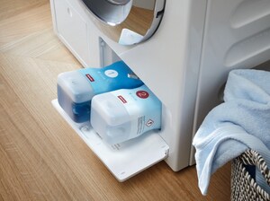 Miele unique automatic dosing solution including proprietary detergent solution - Miele TwinDos