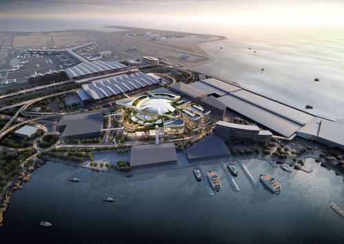 New World Development Company has been awarded the tender for the development and management of a world-class commercial development in SKYCITY at Hong Kong International Airport. (Rendering provided by New World Development)