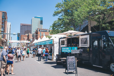 Summer is festival season in Denver, CO. Pictured: Slow Food Nations on Larimer Square, Denver's most historic block. (Courtesy of VISIT DENVER)