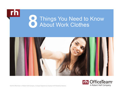 86% of workers and 80% of managers feel clothing choices affect a person's chances of being promoted. Check out this and other work attire stats in the slideshow: https://www.slideshare.net/roberthalf/8-things-you-need-to-know-about-work-clothes.