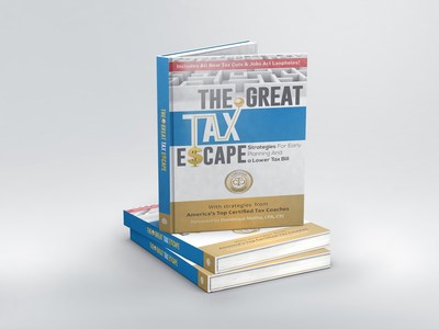 America's Top Certified Tax Coaches Latest Bestselling Book is 'The Great Tax Escape: Strategies for Early Planning and a Lower Tax Bill' Image