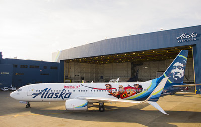 Ahead of the highly-anticipated release of Disney•Pixar’s Incredibles 2 on June 15, Alaska Airlines unveiled a special-edition plane today, featuring moviegoers’ favorite family of “Supers.” The Incredibles 2-themed plane, Alaska’s first Disney•Pixar film livery, was unveiled to a crowd of more than 2,000 cheering students during Aviation Day at the airlines’ Seattle hangar. The Incredibles 2-themed plane, tail number N519AS, begins flying throughout Alaska’s route network Sunday.