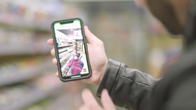 7-Eleven launches its first ever augmented reality (AR) in-store experience bringing Deadpool into the store. All activities can be accessed through the 7-Eleven mobile app. (PRNewsfoto/7-Eleven, Inc.)