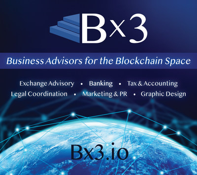 Bx3 Announces Three Additions to its Leadership Team; Growing Firm Offers Token and Business Advisory Services for the Blockchain Space.