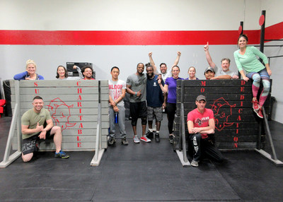 Warriors and guests experienced a sample of the intense workout athletes go through on the hit television show “American Ninja Warrior,” during a Wounded Warrior Project® (WWP) event.