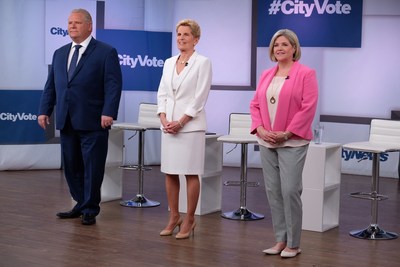 Doug Ford, Kathleen Wynne and Andrea Horwath take part in #CityVote: The Debate