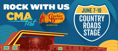 The Cracker Barrel Country Roads Stage will be free to the public for the second year at the 2018 CMA Fest. Located at downtown Nashville's Ascend Amphitheater, fans from across the country will be able to join together for the impressive lineup of some of today's top and emerging artists from June 7 through June 9.
