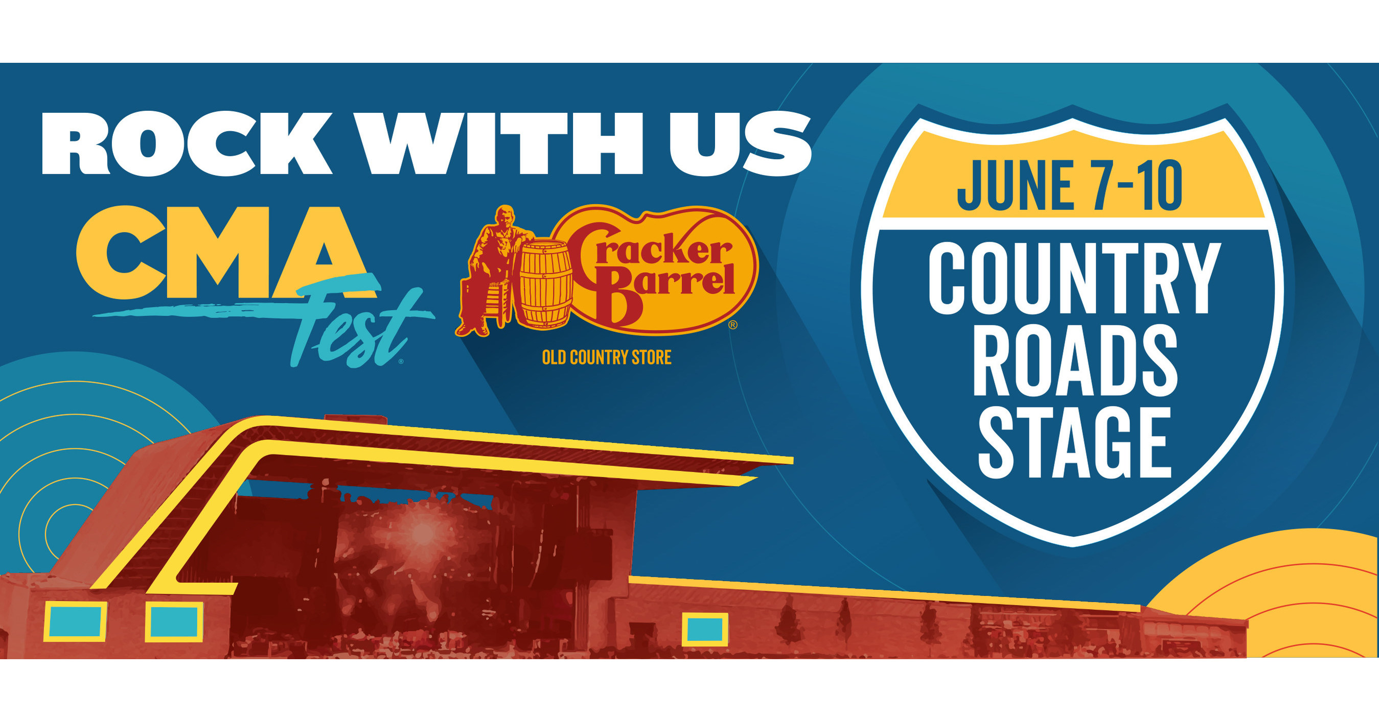 Cracker Barrel Old Country Store® To Power The Country Roads Stage For 