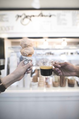 Nespresso collaborates with Morgenstern’s Finest Ice Cream to create the limited edition Nespresso Double Espresso ice cream in celebration of the new Vertuo Double Espresso blends.