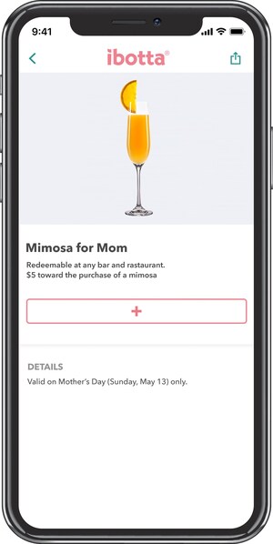 Ibotta Celebrates Moms with Free Mimosas for Mother's Day