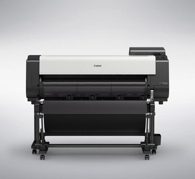 Canon imagePROGRAF TX Series large-format devices, such as the imagePROGRAF TX-4000 (pictured), are now compatible with software offered by System Development, Inc. (SDI). (PRNewsfoto/Canon U.S.A., Inc.)