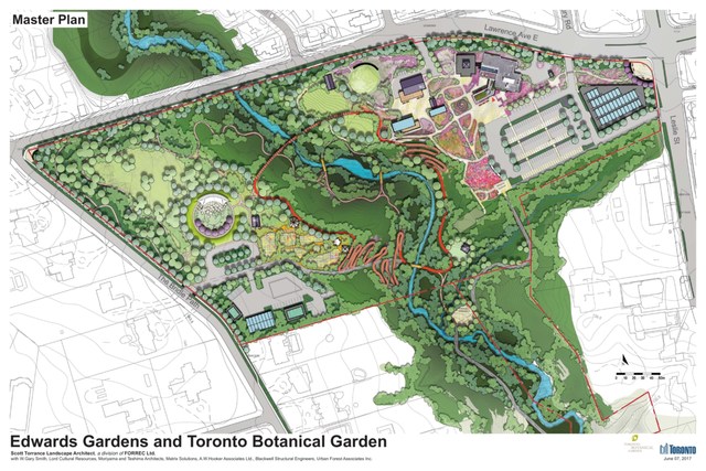 Toronto Botanical Garden and Edwards Gardens Master Plan 2018 by Forrec Inc. (CNW Group/Toronto Botanical Garden)