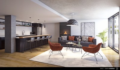 The Fonds immobilier de solidarité FTQ and Cogir Real Estate are partnering for the construction of a new rental residential project, UniCité, on Molson Street in the Montréal borough of Rosemont–La Petite-Patrie. (CNW Group/Cogir Real Estate)