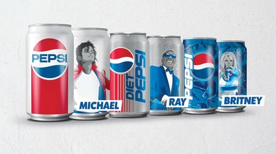 Pepsi and Diet Pepsi 12-oz. Limited-Edition Music Icon cans featuring Michael Jackson, Ray Charles and Britney Spears