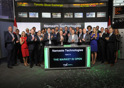 Namaste Technologies Inc. Opens the Market (CNW Group/TMX Group Limited)