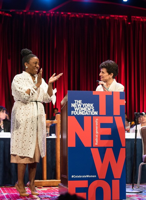 Tarana Burke, Founder and Leader of the 'me too.' movement and Ana Oliveira, President and CEO of The New York Women's Foundation, at The Foundation's 2018 Celebrating Women Breakfast on May 10. / Photo Credit: Hannah Schillinger