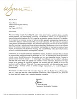 Letter to Elaine Wynn