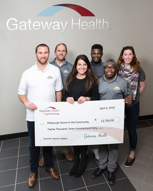 Gateway Health Gets a Kick Out of Soccer: Makes Donation to Pittsburgh Soccer in the Community